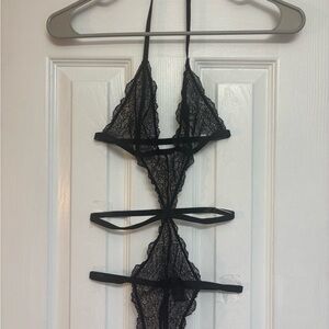 Victoria secret Black Lace Strappy Lingerie size XS